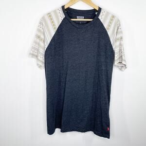 Levi's Dark Grey Printed Short Sleeve Crew Neck T-Shirt Men's Size X-Large XL